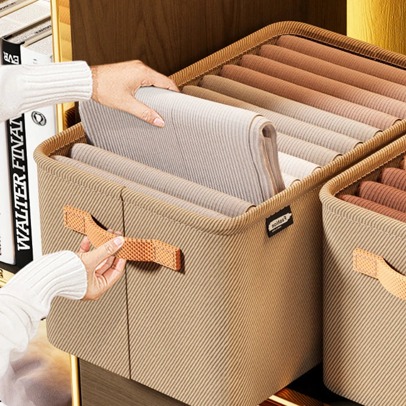 Organizador de Roupas Dobrável Luxe Box® (Compre 1 Leve 3) - Queima de Estoque 🔥 - Tukan Express