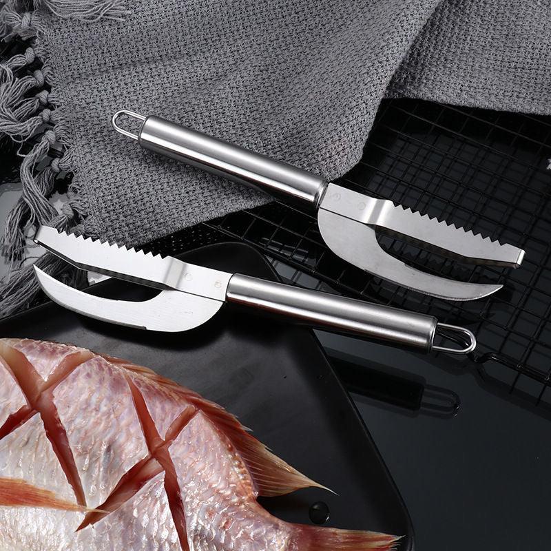 EasyFish - Faca inoxidável 3 em 1 Para limpeza de Peixes - [COMPRE 1 LEVE 2] - Tukan Express