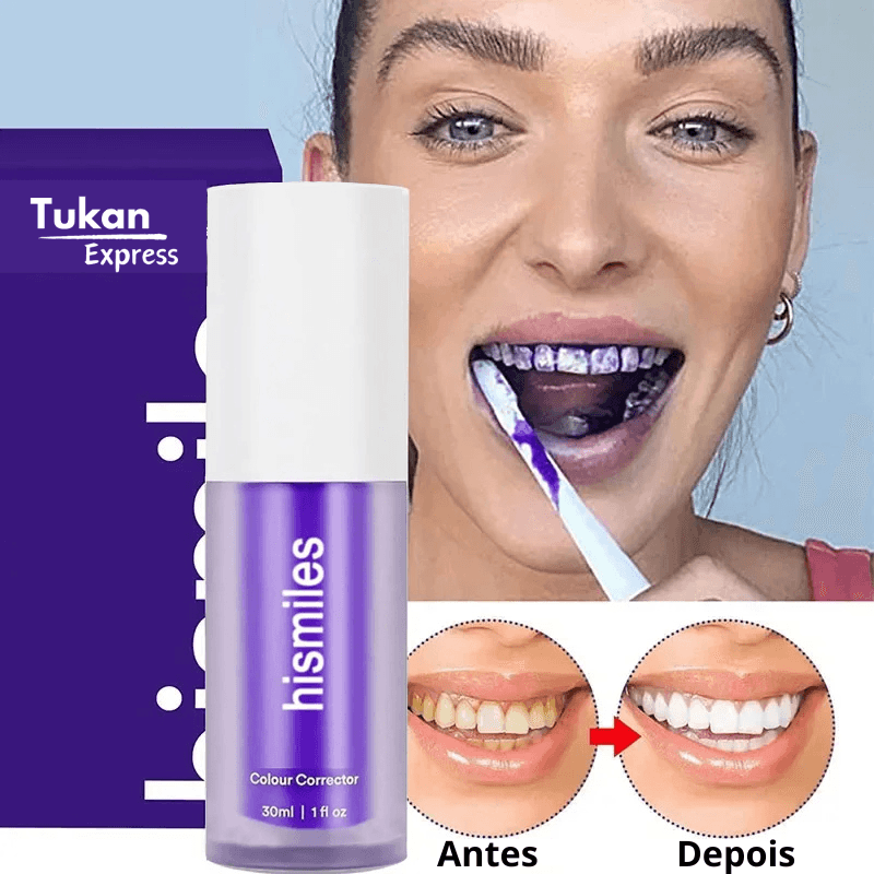 Clareador Dental Tukan Hismiles V34 - Compre 1 Leve 2! - Tukan Express