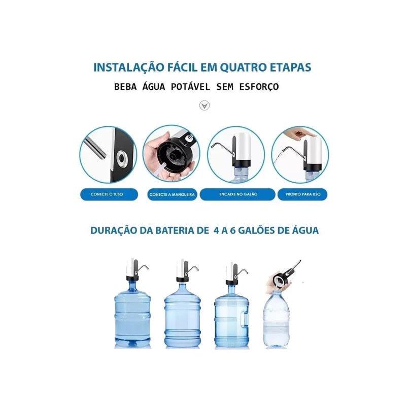 Bomba elétrica universal para galão - XS UTILIDADES