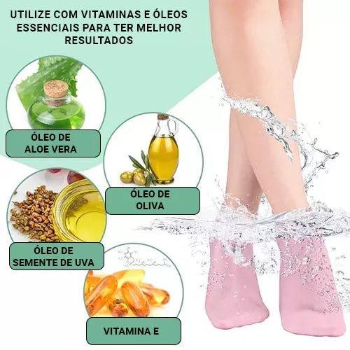 Meias Hidratantes Slim Foot - Efeito SPA nos pés em casa - Frete Grátis ! - Tukan Express