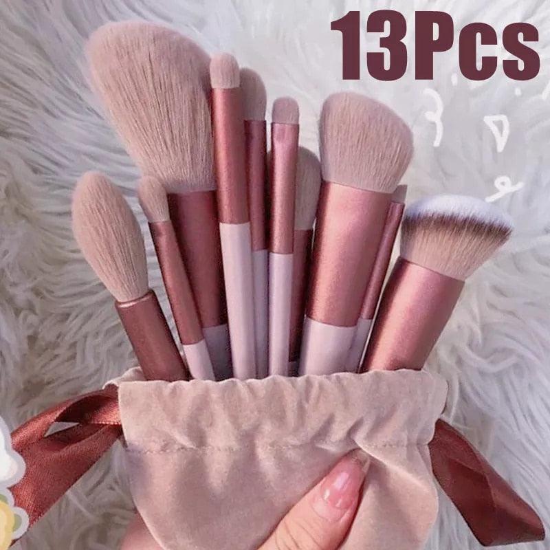 Pincéis de maquiagem 13pc - XS UTILIDADES